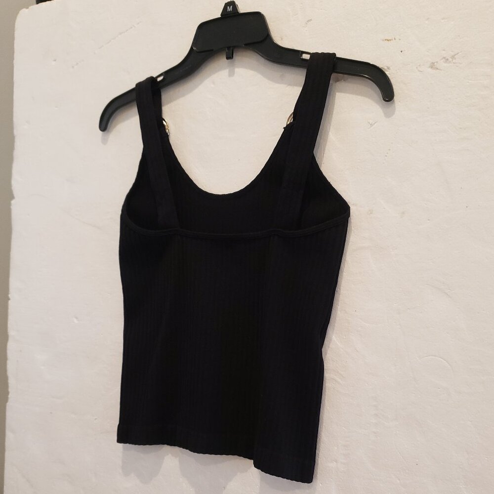 Bella Seamless Adjustable Stretch Tank Top with Silver Hardware - Picture 6 of 6